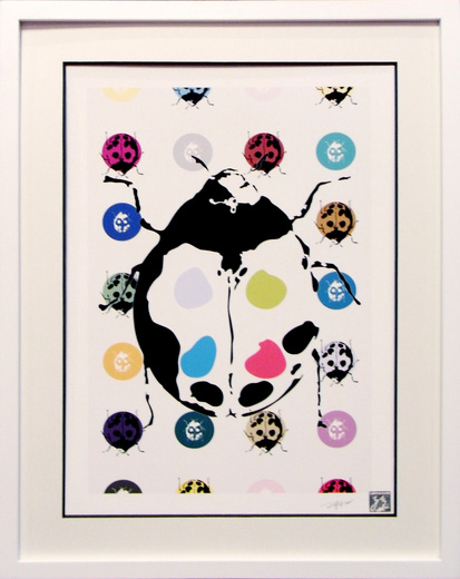 entomologize [pattern] ladybug white
