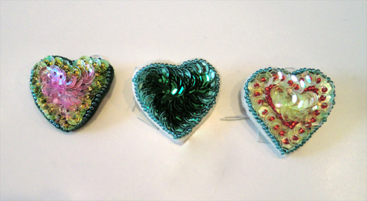 キラキラハート（小）3個set