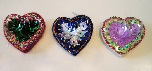 キラキラハート（小）3個set