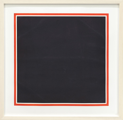 A square with colors superimposed within a Border, Colors superimposed [Purple]