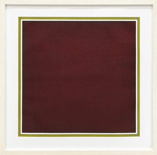 A square with colors superimposed within a Border, Colors superimposed [Red]