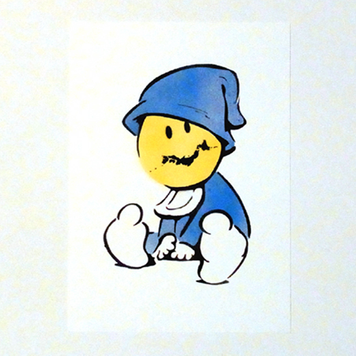 チャリティー用作品「Japan is born to the smile」Blue 2