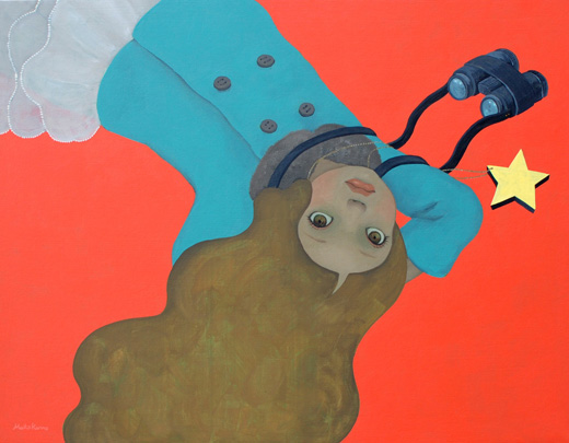 降りそそぐのを待っている