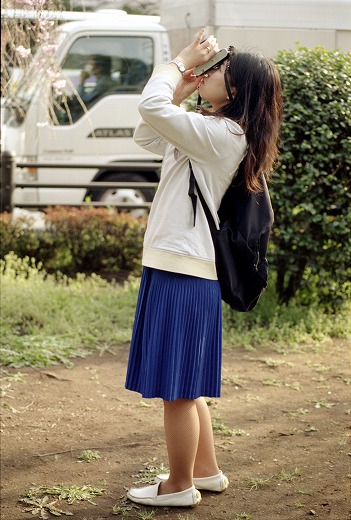 Untitled (blue skirt)