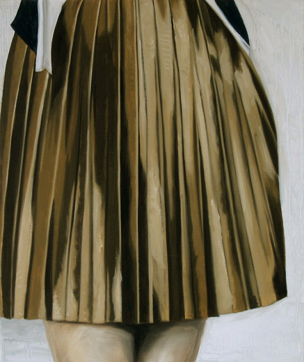 gold skirt