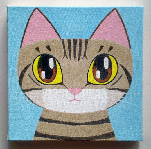 猫の肖像画