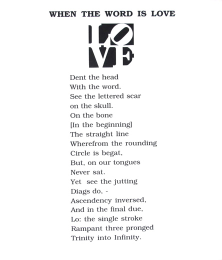 When the word is love (from "The Book of Love")