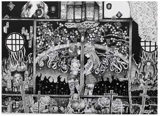 牡丹のしつらい