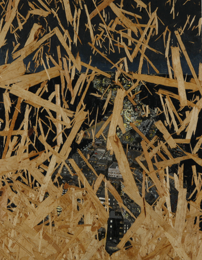 工業的配向性のある夜景