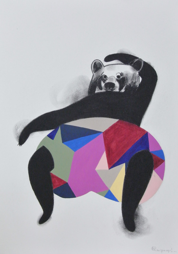 Drawing　fractale bear