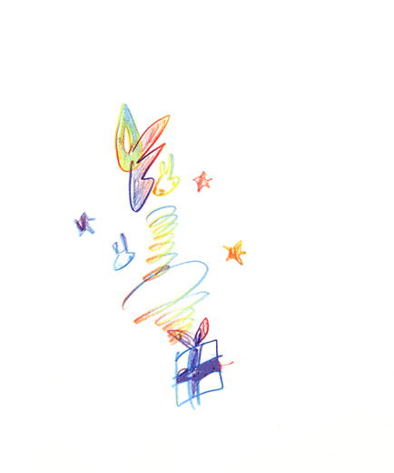 プレゼントが飛んできた！