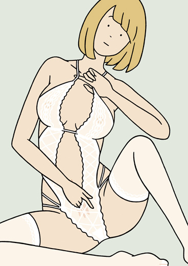 PENG! (White Lace Teddy)