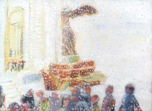 Nike on the Snowy Day