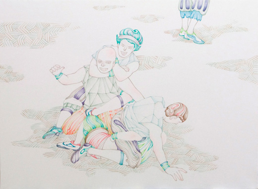 争っているように見える