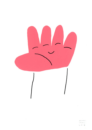 笑う手