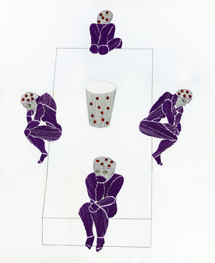 ロダン本歌取り -まず一杯水をどうぞ-