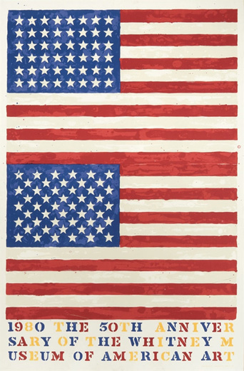 Two Flags (Whitney Museum of American Art 50th Anniversary)