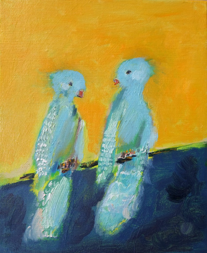 Two Blue Birds
