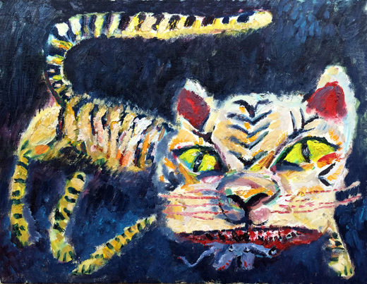 Cat with Green Eyes