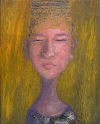 Woman with a Fez-Like Hat