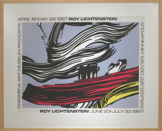 BRUSHSTROKES POSTER (PASADENA ART MUSEUM)