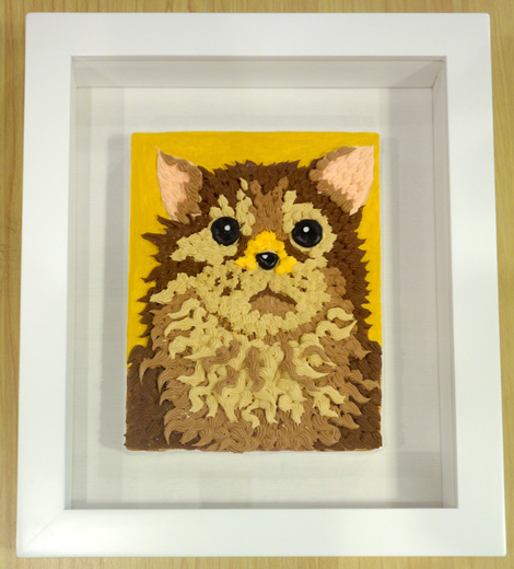 Cream painting -cat-