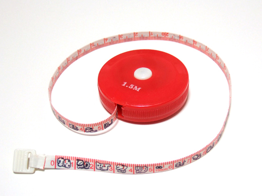 メジャー（1.5m）朱色