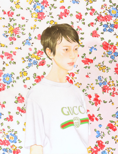 Akira and floral pattern