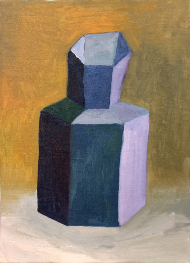 Hexagonal Vase and Pink