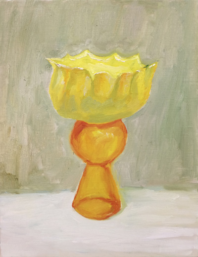 Orange Vase Upside Down