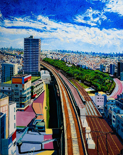 飛鳥山のみえる展望台