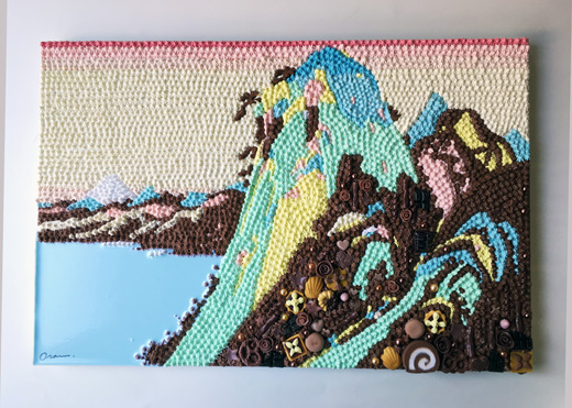 Cream painting -東海道五拾三次 箱根 湖水図-