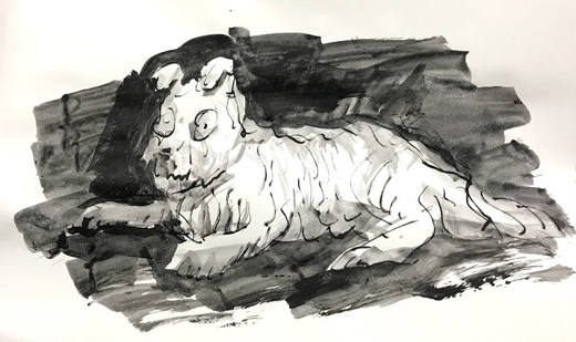 毛むくじゃらの犬 -抱き心地を改良された犬-