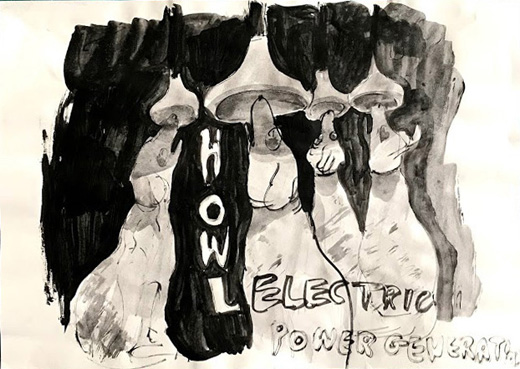 遠吠え発電 -本能を利用された犬-
