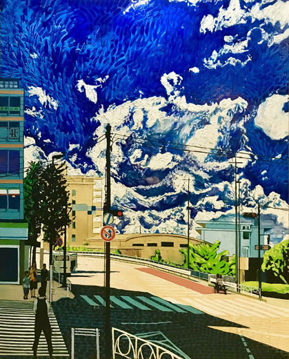 嵐の後のもくもく雲 (東京都、日野市)