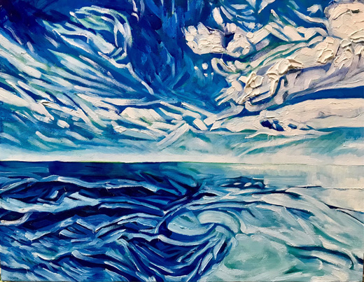 船上で海がみえる(豊島へ)