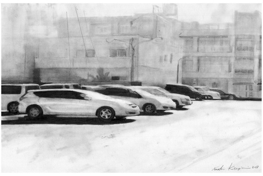 色彩駐車場/ドローイング/2