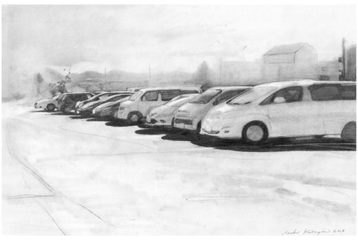 色彩駐車場/ドローイング/6