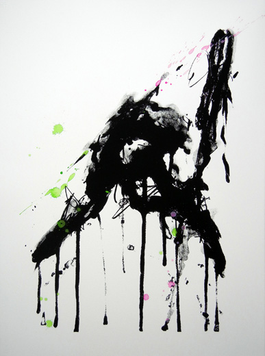 The Clash (screenprint X watercolor) ED:1/1 ♯1