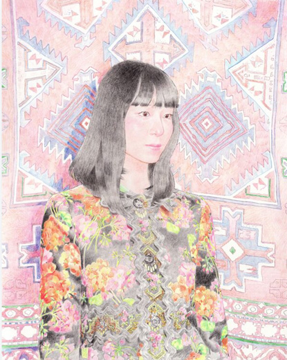 Maori in frower pattern