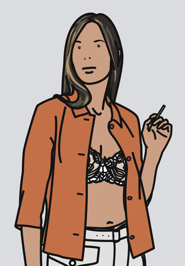 Ruth smoking 1 (from Twenty six Portraits)