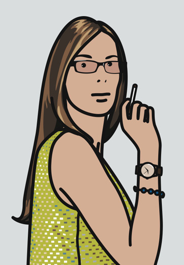 Ruth smoking 2 (from Twenty six Portraits)