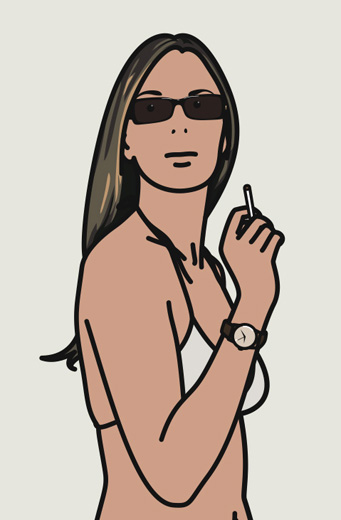 Ruth smoking 3 (from Twenty six Portraits)