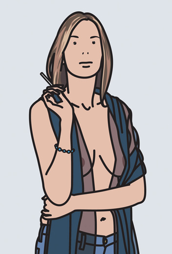 Ruth smoking 5 (from Twenty six Portraits)