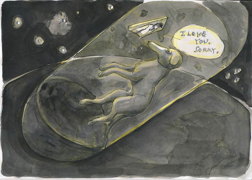 宇宙に逃がされた犬