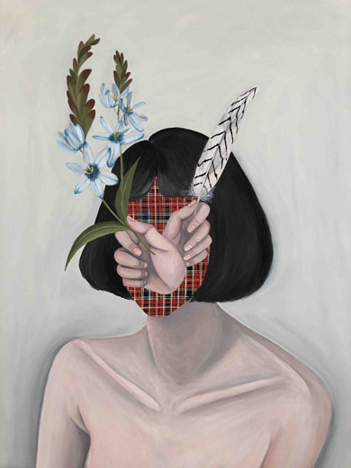 MASK-flower and feather