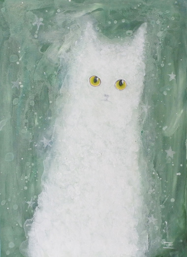 白猫”上見る”