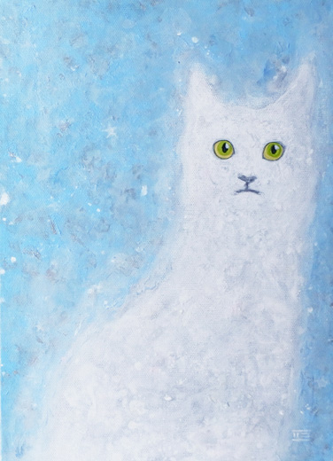 白猫”凛とした”