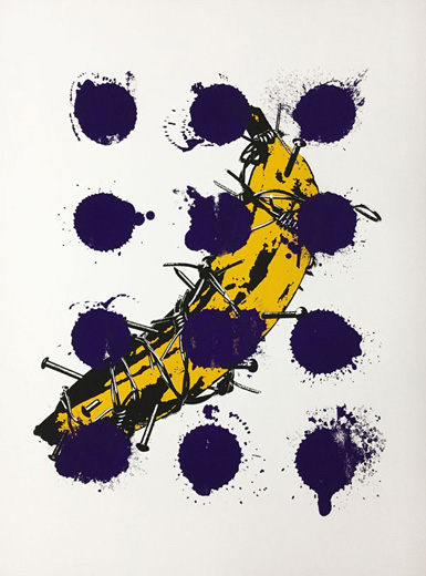 Spiked banana x untitled (purple)