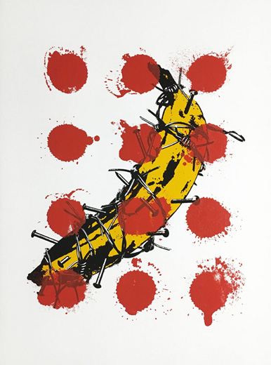 Spiked banana x untitled (orange)